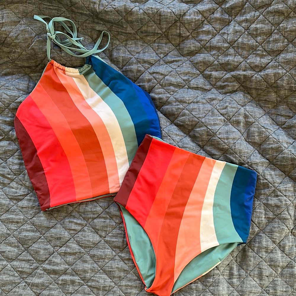 RAD Swim Reversible Tankini and Bottoms, Good Condition. $28